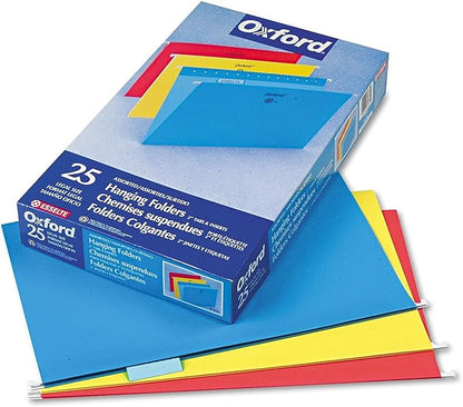 Pendaflex Recycled Hanging Folders, Legal Size, Assorted Colors, 1/5 Cut, 25/BX (81632)
