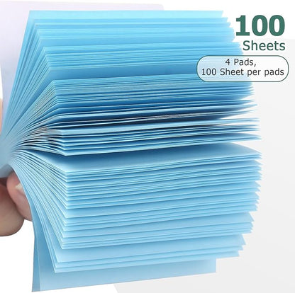 Sticky Notes 3x3 Self-Stick Notes Bright Colors Sticky Notes 4 Pads 100 Sheets/Pad (Light Blue)