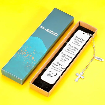 Baptism Gifts for Teen Boys Christening Bookmark for Him Her Friends Bible Verse Bookmarks Catholic 2024 Graduation Gifts for Her Him Christmas Gifts for Son