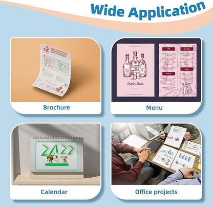 Uinkit 100 Sheets Inkjet Photo Paper Glossy 8.5x11 48lb 180Gsm Professional Photographic Paper Letter Size 8.5Mil Instant Dry Suitable for All Ink Printers