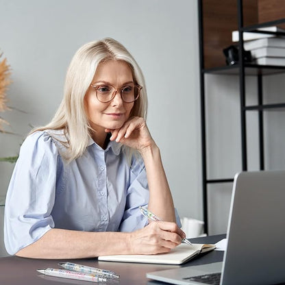 Tinlade 10 Pcs Christian Pens for Women Religious Ink Pens Easter Gifts Inspirational Quotes Bible Verse Ballpoint Funny Office Supplies for Women Men Coworker(Flower)