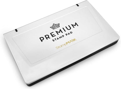 Premium Stamp Pad Medium Size 3" x 4" - for Traditional Rubber Stamps - Felt Pad Light Blue Color