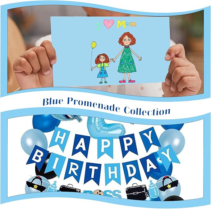 Blues Cardstock 8.5 x 11 Craft Paper Cover Stock Stash Pack- Blue Tones Assorted Colored Scrapbook Paper 80lb Card Stock for Construction Crafts, Embossing, Quilling, Cardmaking-30 Sheets