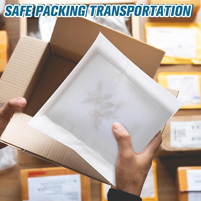 100 Pack Foam Pouches for Packing Supplies Cushion Foam Pouch for Dishes Chinaware Glasses Moving Fragile Items Wrapping and Transportation Storage (2 Sizes)