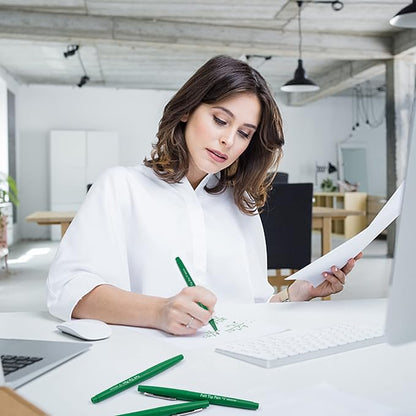 Lelix Felt Tip Pens, 30 Green Pens, 0.7mm Medium Point Felt Pens, Felt Tip Markers Pens for Journaling, Writing, Note Taking, Planner, Perfect for Art Office and School Supplies