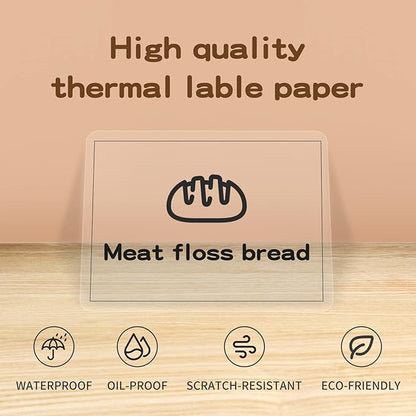 NIIMBOT Label Maker Tape, 1.57" x 1.18" (40×30 mm) Printer Sticker Paper with Self-Adhesive for B1/B21/B3S/K3 Label Maker,1 Roll of 230 (Clear)