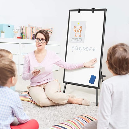 Easel Whiteboard - Magnetic Portable Dry Erase Easel Board 36 x 24 Tripod Whiteboard Height Adjustable Flipchart Easel Stand White Board for Office or Teaching at Home & Classroom (Black)