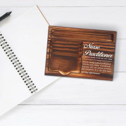 Appreciation Gifts for Nurse Practitioner, for Nursing Students Gifts, Nurses Definition Gifts, Nurses Week, Nurse Practitioner Counselor Gifts, Desk Retro Note Pad Holder VN342