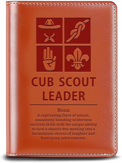 Scout Gift Scout Leader Writing Notebook Gift Scout of Honor Gift Scoutmaster Gift Scout Ceremony Gift (CUB SCOUT LEADER)