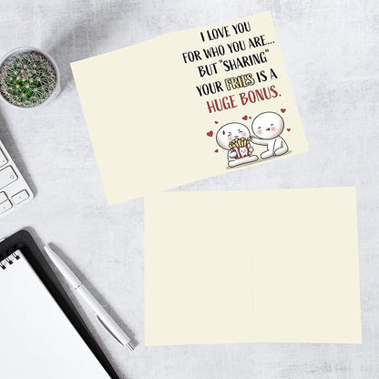 Cheerin Greeting Card with Envelope - Funny Anniversary Cards for Him - Humorous Birthday Card for Men - Anniversary Cards for Husband, Boyfriend and Fiance