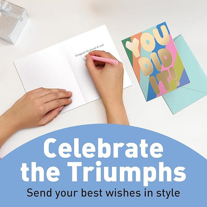 Sweetzer & Orange S&O Fun Congratulations Cards with Envelopes - Colorful Congrats Card Pack of 24 - Encouragement with Envelopes - Appreciation for Coworkers - Boxed Compliment Cards - Recognition