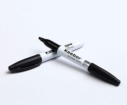 Chisel Tip Dry Erase Markers, 72 Pack Black Marker, Low-Odor White Board Markers, Office & School Supplies