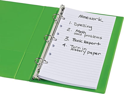 Avery Mini Binder Filler Paper, College Ruled, 5-1/2" x 8-1/2", 100 Sheets Per Pack, 4 Packs (14230)