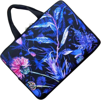 11 11.6 12 12.5 inch Laptop Carrying Bag Chromebook Case Notebook for Apple MacBook Air Samsung HP DELL Lenovo Asus (Purple Flower)