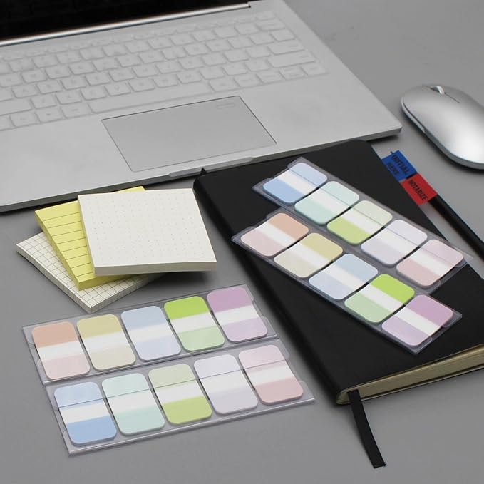 Tabs Flags Assorted Colors, 0.98 x 1.71 Inch Sticky Tabs, Easy to Post, 4 On-The-Go Dispensers/Pack, 400 Pages Total