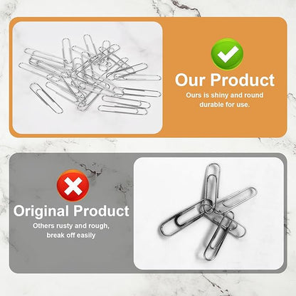 Jumbo Paper Clips,Large Paper Clips,320 Pcs Paper Clip Large for Paperwork Ideal for Home, School and Office Supplies.