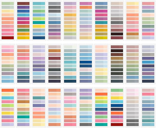 ZTML MS 6000 Pcs Morandi Sticky Tabs, 30 Sheets Book Tabs for Annotating Books, Page Flags Annotation Tabs, Page Markers, Colorful Book Annotating Tabs, Sticky Flags, Transparent Sticky Note Tabs