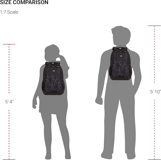 SwissGear Cecil 5505 Laptop Backpack, Black Cod/Camo, 18-Inch