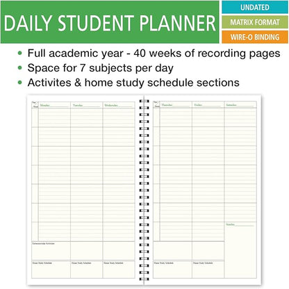 Elan Publishing Company Deluxe Full-Year Student Planner for High School 40 Weeks (HS-90)