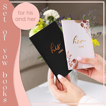 3 PCS Wedding Planning Book and Organizer , Bride Book Wedding Vows Book His and Her Including , Hardcover Wedding Binder Planner , Enhance Excitement and Makes Your Countdown Planning Easy Wedding Planner for Bride , 9*11 in