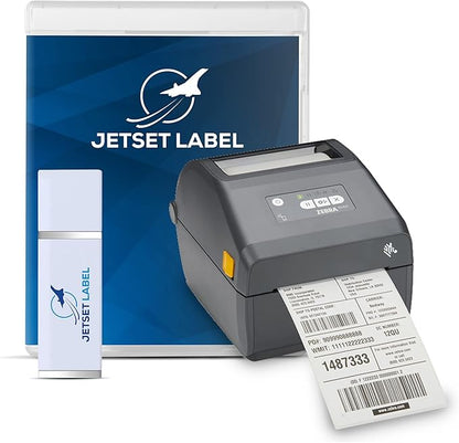 Zebra ZD421 Direct Thermal USB 203 dpi | ZD4A042-D01M00EZ 4 inch Width | Zebra GK420d Replacement | Zebra Label Printer | Includes Jet Set Label Software