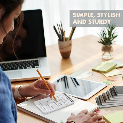 ZICOTO Aesthetic Pocket Notebooks Set Of 8 - Small 3x5 Spiral Notepads With Lined Pages - The Perfect Little Mini Note Pads to Stay Organized and Boost Productivity at Work or School