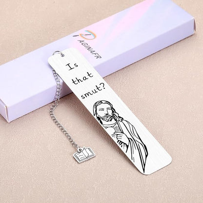 is That Smutt Jesus Bookmark, Book Marks for Reading Men, Smut Bookmark, Booktok Accessories, Bookish Items, Funny Gag Bookmarks, Book Accessories for Reading Lovers, Book Lovers Gifts, Bookish Gifts