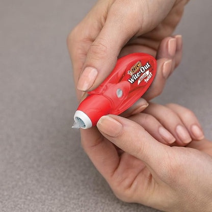 BIC Wite-Out Brand Mini Twist Correction Tape, 26.2 Feet, 2-Count Pack of white Correction Tape, Fast, Clean and Easy to Use Tear-Resistant Tape Office or School Supplies