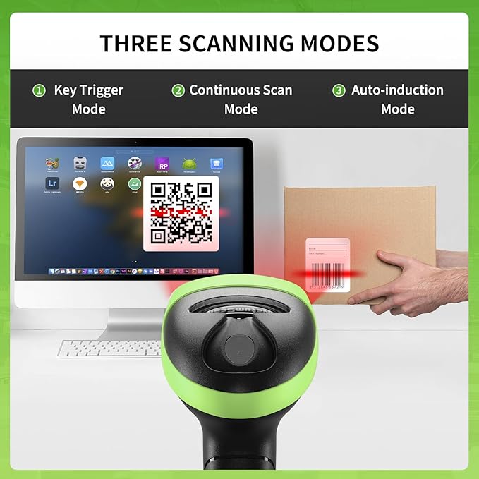 Handheld USB 2D Barcode Scanner Reader for Computers, NetumScan Handheld Wired Automatic QR Bar Code Scanners for Mobile Payment, Store, Supermarket, Warehouse