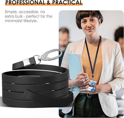 10 Pack Lanyards for ID Badges, Cruise Ship Cards, Keys, Keychain, Long-lasting Neck lanyard Strap with Clasp, Cruise Badge Key Lanyards for Men, Women, Teachers, Kids (MIX)