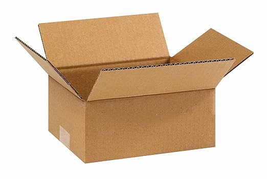 Aviditi 974 Corrugated Cardboard Box 9" L x 7" W x 4" H, Kraft, for Shipping, Packing and Moving (Pack of 25)