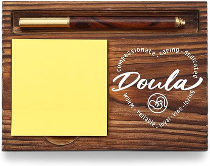 Doula Sticky Note Holder, Thank You Gifts for Pregnancy Support Childbirth Helper, Birth Worker Delivery Doula Appreciation Gifts, Nurse Week Gifts Desk Self-Stick Note Pad Holders TZP40