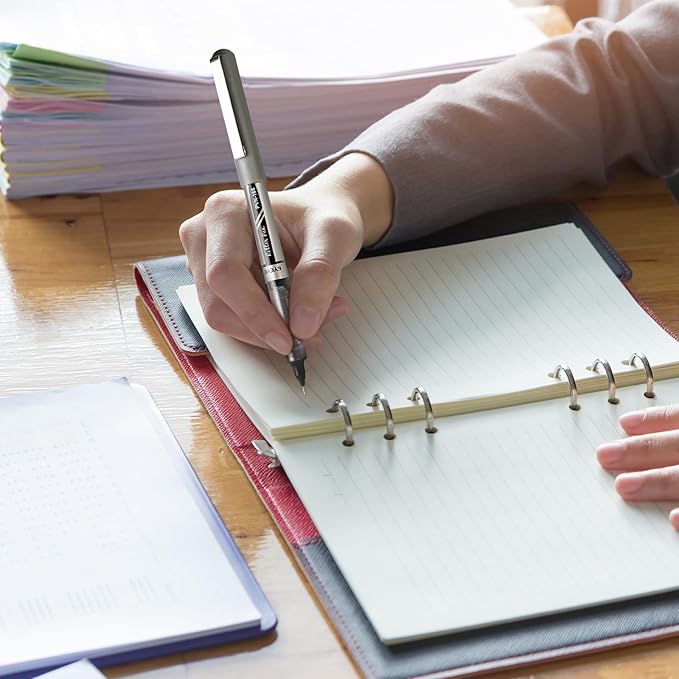 EYEYE Multicolor Rollerball Pens 0.7mm, 6 Assorted Colors Roller Ball Pen Medium Point Quick Dry, Liquid Ink Pen Fine Point Smooth Writing Pens for Journaling, Note Taking, Office, Doodling & Gifts