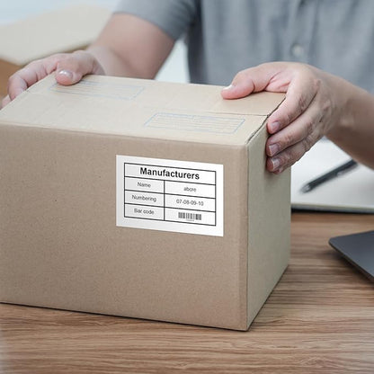 CLABEL Upgrade Thermal Label 6 Roll 1.96" x 3.14" for 221B/220B/230B Label Maker, 50x80 Sticker Labels,Waterproof, Oil-Proof, Anti-frictional