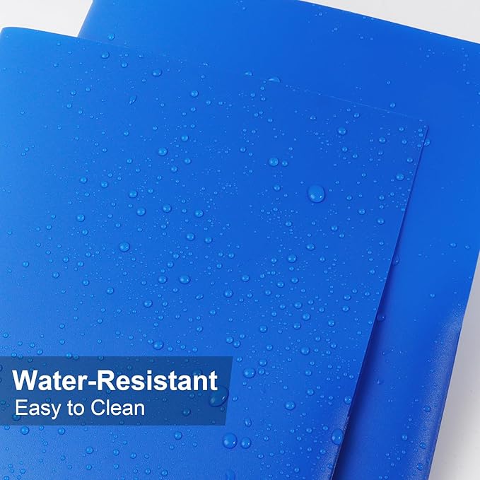 60-Pack Plastic Folders with Pockets,2-Pocket Poly Folders Holds 8-1/2" x 11" Paper for School/Office/Home, Assorted