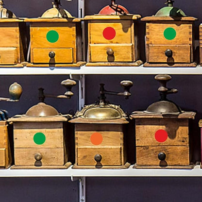 Dot Stickers,Pack of 2400 Round Color Coding Circle Dots Stickers Labels (3/4",Red)