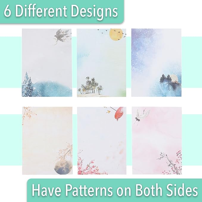 Mr. Pen Stationery Writing Paper with Envelopes for Writing Letter, 30 Letter Writing Paper+18, Cute Stationary Set