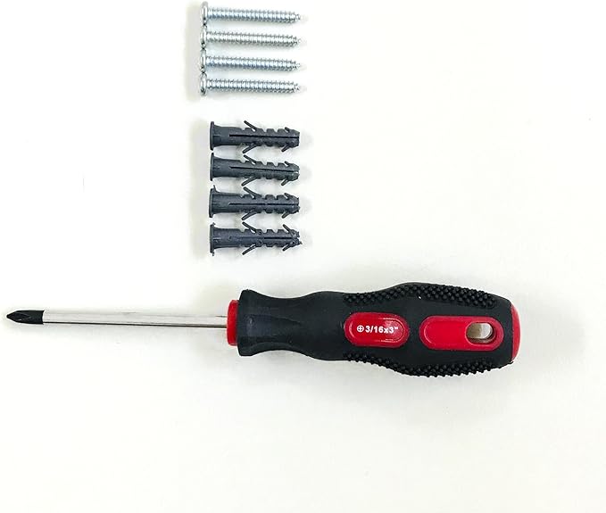 Acrimet Key Cabinet Organizer 256 Positions with Lock (Wall Mount) (256 Smoke Tags Included) (Black Cabinet)