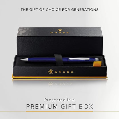 Cross Classic Century Refillable Ballpoint Pen, Medium Ballpen, Includes Premium Gift Box - Translucent Blue Lacquer