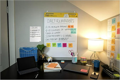 Post-it Super Sticky Easel Pad 25 x 30 Inches 30 Sheets/Pad 2 Pads (560) Large White Grid Premium Self Stick Flip Chart Paper Super Sticking Power