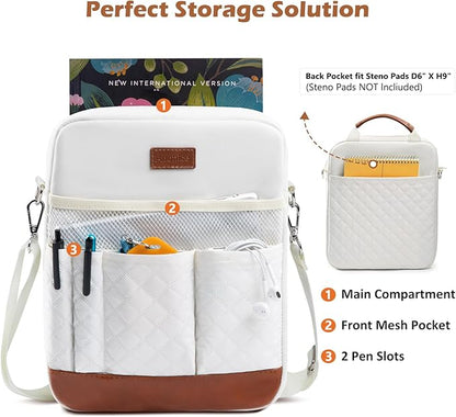 Book Sleeve with Zipper, Book Covers for Book Lovers, Multi-pocket Book Protector Cover with Shoulder Strap,Book Bag for Ipaad, kidle - Back To School Book Accessories