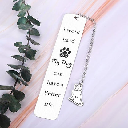 Dog Mom Gifts for Women Bookmark, Dog Lovers Gifts for Women Men Book Lovers, Dog Book Marks for Reading Women Dog Mom Dad, Birthday Christmas Stocking Stuffers Gifts for Dog Lovers Friends Coworkers