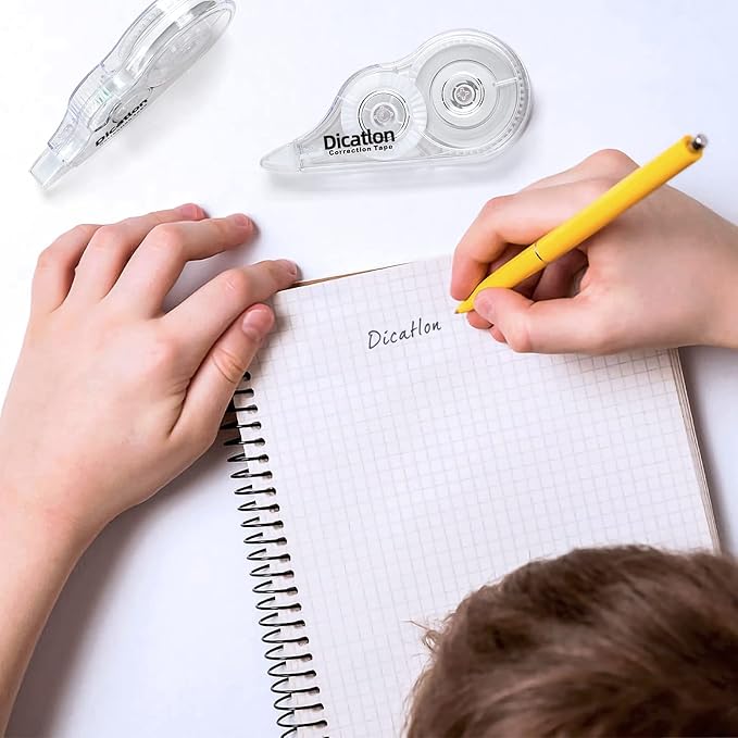 Quick Dry Whiteout Correction Tape Tear Resistant Liquid Paper Pen Shaped Applicator,Highly Suitable for Students,Office Workers,Home,Easy to Use Enhance Study,Work Efficiency,10pcs 1/5"X39Ft
