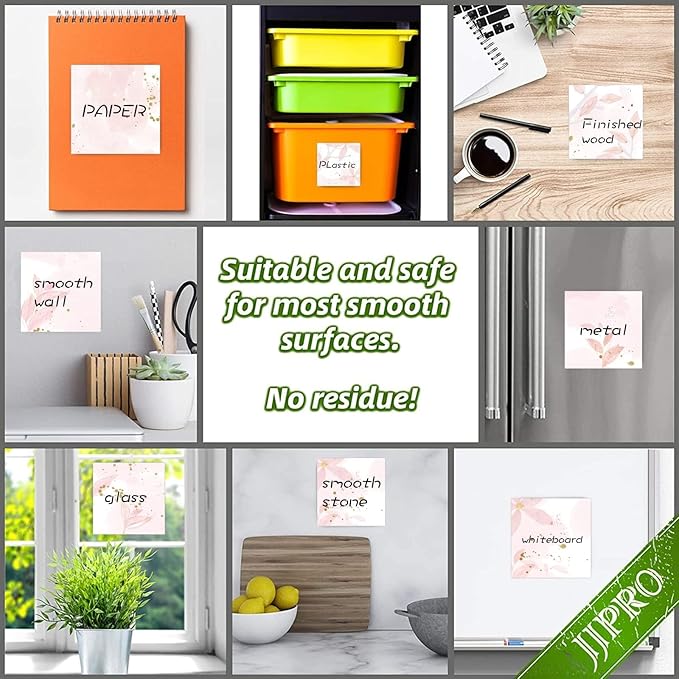 9 Pieces Boho Leaves Sticky Note Pads Adhesive Memo Notes Self-Stick Note Pads for Reminders, Study, Work, Office, School and Home, 9 Styles