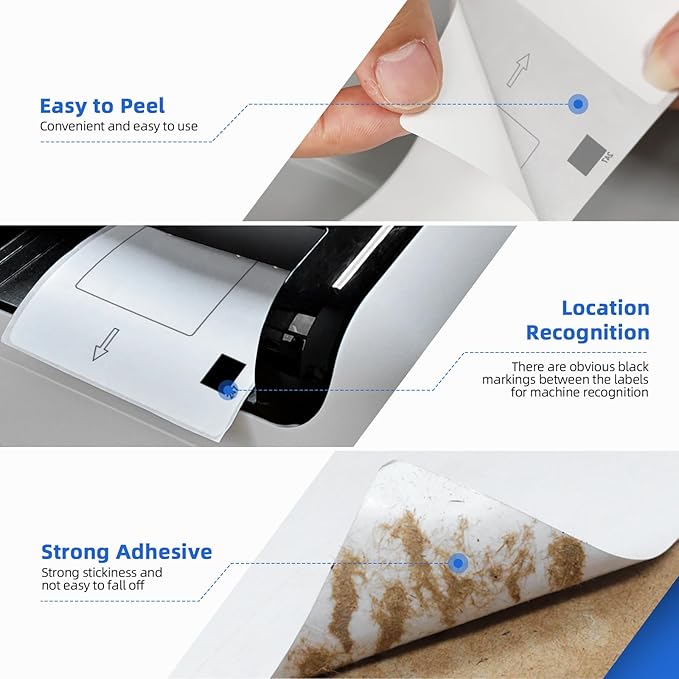 12 Rolls Die Cut Large Shipping Labels, 4.07' x 6.4', 180 Labels/Roll, Compatible with Brother QL Label Printers (QL-1050, QL-1060N, QL-1100), Replacement for Brother DK-1247