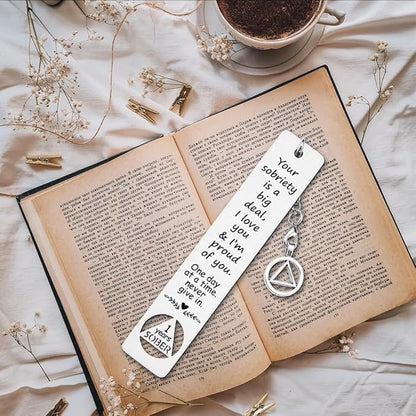 1 Year Sober Gifts for Men, Sobriety Gift for Men Women, Sober Recovery Alcoholics Recovering Gift, Sober Gifts for Loved One in Recovery, 1 Year Sober Anniversary gift-DB16