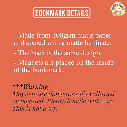 (2Pcs) to Bee Continued Magnetic Bookmark Book Page Markers Gift for Reading Lover Nerd Book Addict Bookish Reader Student Teacher Office Stationery - Size 3"x2.5" When Folded