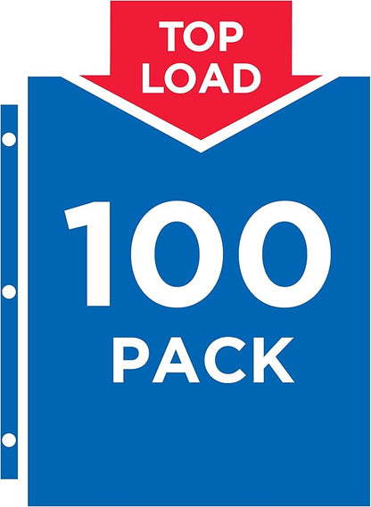 Avery Semi-Clear Standard Weight Sheet Protectors, Top Load, 100 Document Protectors (75536)