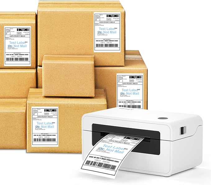 9527 Product 4x6 Direct Thermal Shipping Labels for Zebra 2844 ZP-450 ZP-500 ZP-505,Blank,450 Labels/Roll, 1" Core,Total 4 Rolls