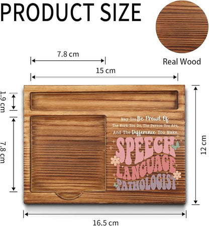 Speech Language Therapy Sticky Note Holder, Speech Language Therapy Thank You Appreciation Gifts for Men, Women, SLP Speech Therapy Office Desk Self-Stick Note Pad Holders GSH455